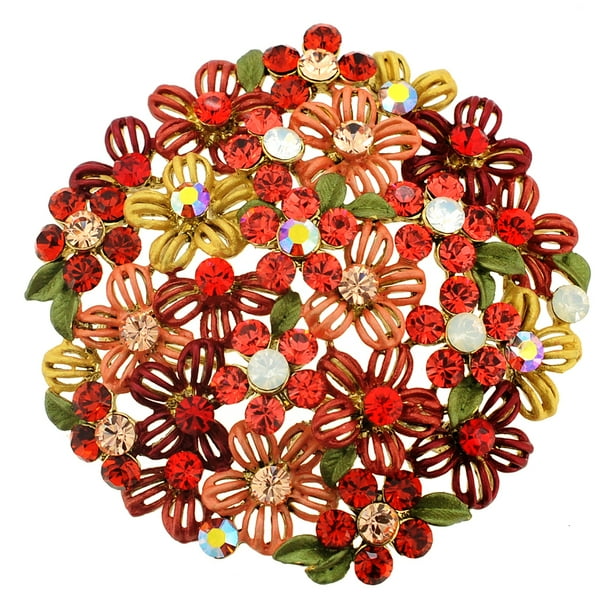 Fantasyard Crystal Flower Wedding Pin Fantasyard Crystal Flower Wedding Pin